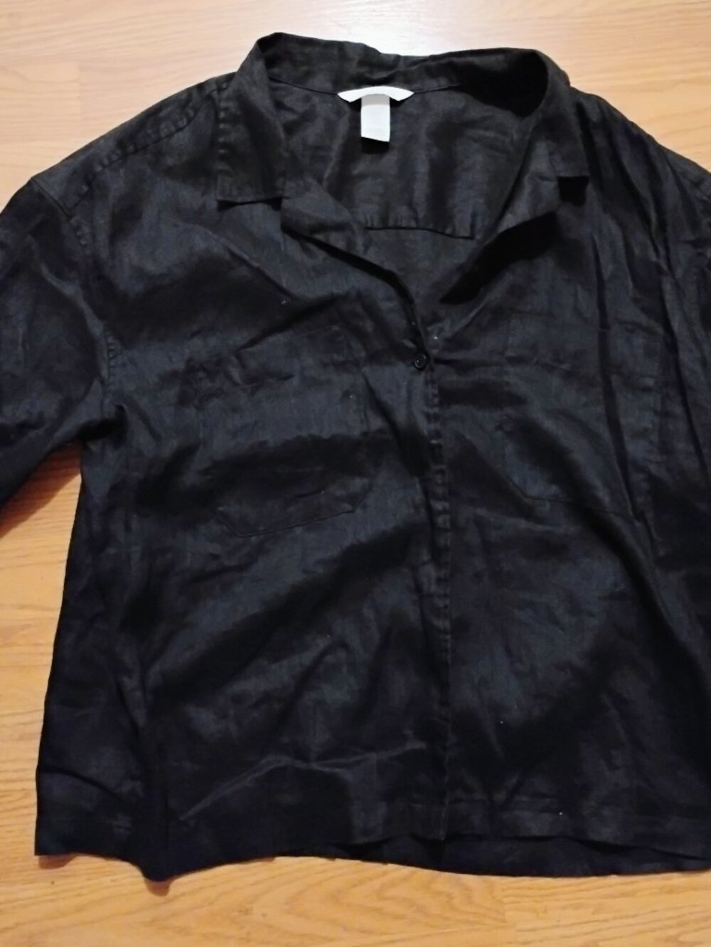 H&M linen button down blouse